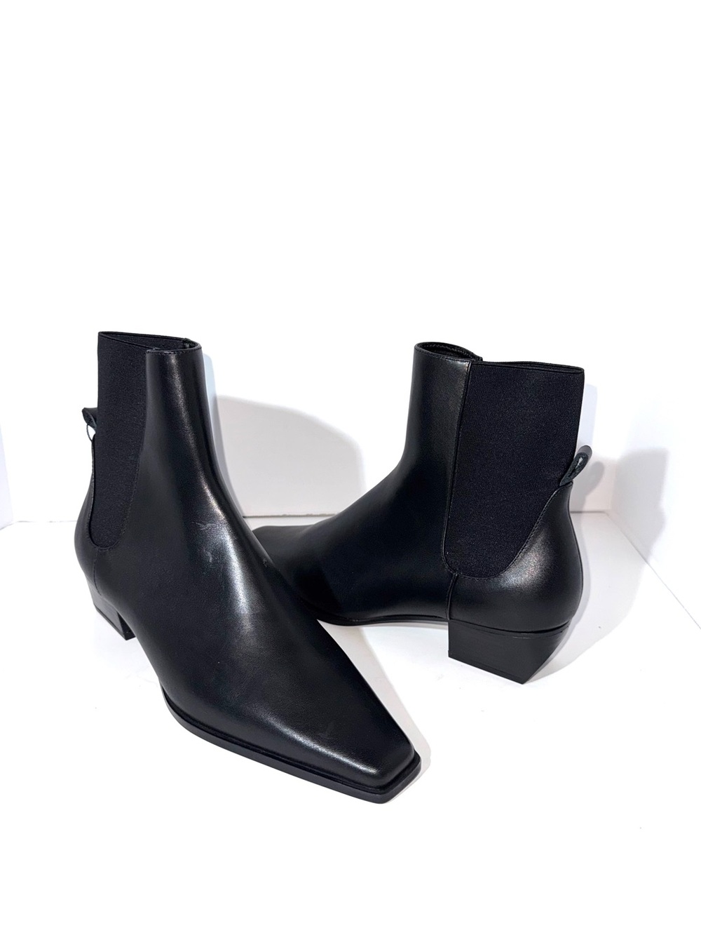 Mango Square Toe Chelsea Boots